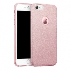Apple iPhone 14 (6,1") Glitteres szilikon tok, rózsaszín